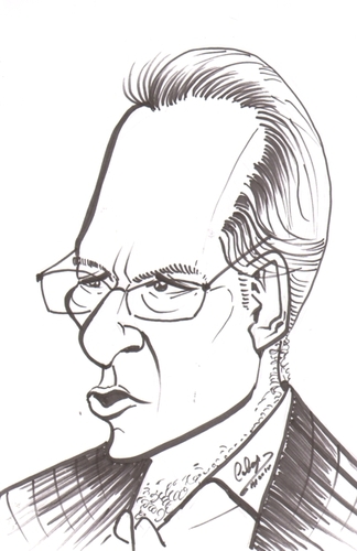 Cartoon: Tim Gunn (medium) by cabap tagged caricature