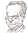 Cartoon: Larry King (small) by cabap tagged caricature