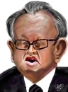 Cartoon: Martti Ahtisaari (small) by cabap tagged caricature,ipad