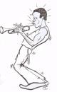 Cartoon: Miles Davis (small) by cabap tagged music