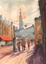 Cartoon: Taking a parking ticket !!! (small) by cabap tagged watercolorpainting