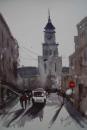 Cartoon: the church in Lier (small) by cabap tagged watercolorpainting