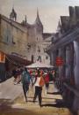 Cartoon: visiting the old town (small) by cabap tagged watercolor