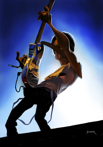 Cartoon: Muse 2 (medium) by szomorab tagged live,music,alternative,muse,matthew,bellamy,concert