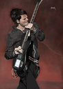 Cartoon: matt bellamy (small) by szomorab tagged matthew bellamy muse rock music live concert guitar