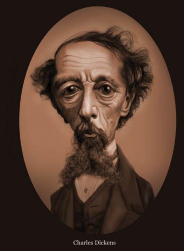 Cartoon: <b>Charles Dickens</b> (medium) by tobo tagged caricature - charles_dickens_467505