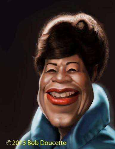 Cartoon: Ella Fitzgerald (medium) by tobo tagged caricature,fitzgerald,ella