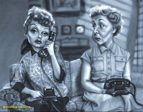 Cartoon: I Love Lucy (medium) by tobo tagged tv,caricature