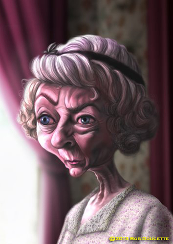 Cartoon: Miss Marple 2 (medium) by tobo tagged geraldine,mcewan