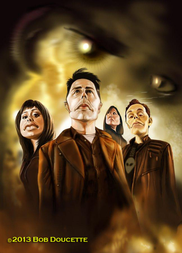 Cartoon: Torchwood (medium) by tobo tagged torchwood,caricature