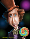 Cartoon: Gene Wilder as Wonka (small) by tobo tagged gene,wilder,as,wonka