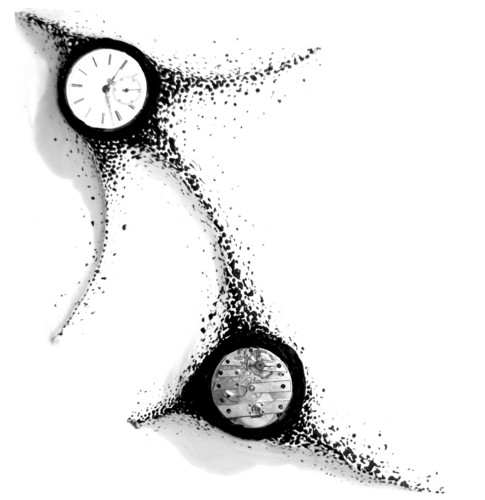 Cartoon: tick-tack (medium) by milanjanosov tagged tick,tack,clock,time,black,white,equilibrium,eternity,moment,life,second