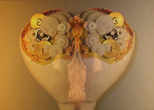 Cartoon: individual thoughts (medium) by milanjanosov tagged individual,thoughts,brain,wheels,droid,robot,peple,marching,sheep,led,to,slaughter