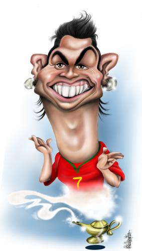 Cristiano Ronaldo By Carlos Laranjeira | Sports Cartoon | TOONPOOL