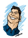 Cartoon: self-caricature (small) by dumo tagged ipad caricature self digital