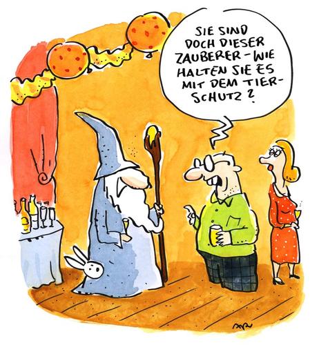 Cartoon: Tiere (medium) by ari tagged hobbit,gandalf,tolkien,jackson,neuseeland,film,movie,tierschutz,zauberer,plikat,kaninchen,hase,parts,smalltalk,literatur