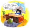 Cartoon: arbeiten (small) by ari tagged arbeiten,büro,mann,schreibtisch,chef,job,arbeitsplatz,business,sozial