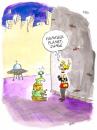 Cartoon: Falscher Planet (small) by ari tagged woman,alien,city,planet,sex,