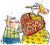 Cartoon: Herz (small) by ari tagged herz,heart,organ,organspende,organhandel,mann,frau,lebkuchenherz,frauentag,plikat