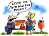 Cartoon: lesen (small) by ari tagged lesen,buch,book,buchmesse,literatur,wort,buchhandel,mann,frau,buchstaben