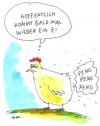 Cartoon: problemhuhn (small) by ari tagged ostern easter chicken huhn ei ernährung landwirtschaft