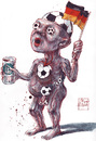 Cartoon: anatomy of the Football fan (small) by Rainer Ehrt tagged football,fußball,deutschland,fan,fanatic,sports,sport
