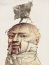 Cartoon: in memoriam Kleist (small) by Rainer Ehrt tagged kleist,selbstmord,suicide,preußen,prussia,writer,author,poet