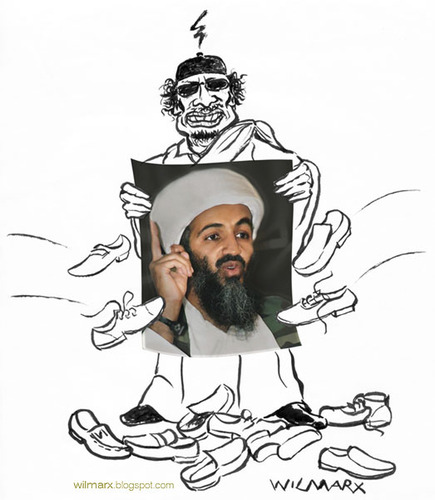 Cartoon: Blame it on the other (medium) by Wilmarx tagged kadhafi