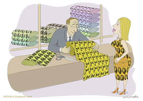 Cartoon: fashion icon (medium) by Wilmarx tagged fashion,icon