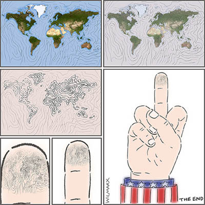 Cartoon: fworld (medium) by Wilmarx tagged imperialismo