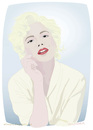 Cartoon: Michelle Williams (small) by Wilmarx tagged movie actress marilyn monroe