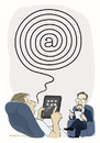 Cartoon: neurotic web spiral (small) by Wilmarx tagged psi,internet