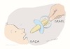 Cartoon: Pacifier (small) by Wilmarx tagged children,war,israel,palestine,gaza