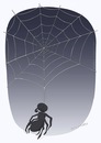Cartoon: Spider suicide (small) by Wilmarx tagged animal,spider,suicide