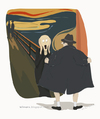 Cartoon: The Origin of The Scream (small) by Wilmarx tagged famous,painting,scream,exhibitionist
