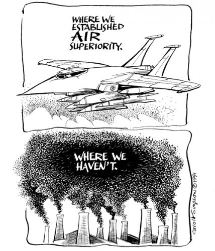Cartoon: Aire Superiority (medium) by carol-simpson tagged military,pollution,air,bombs