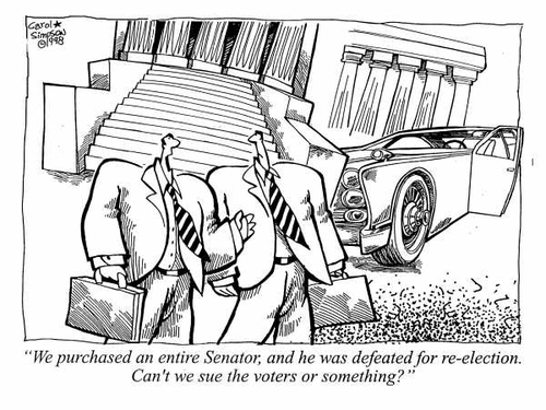 Cartoon: Happy US Election Day! (medium) by carol-simpson tagged elections,usa,corruption
