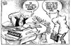 Cartoon: Budget Cutting Madness (small) by carol-simpson tagged usa,social,programs,mental,health,state,government
