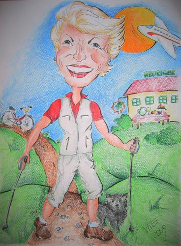 Cartoon: Nordic Walking (medium) by veronikake tagged nordic,walking