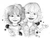 Cartoon: Zwei Jungs (small) by veronikake tagged portrait kinder karikatur