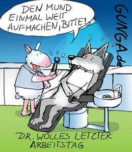 Cartoon: Dr. Wolle (medium) by Gunga tagged schaf
