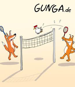 Cartoon: Federball (medium) by Gunga tagged federball