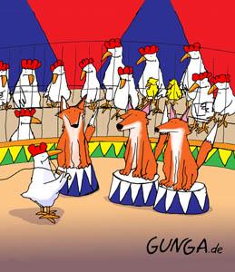 Cartoon: Huhn (medium) by Gunga tagged huhn