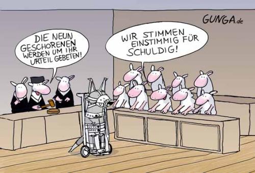 Cartoon: neun Geschorenen (medium) by Gunga tagged neun,geschorenen