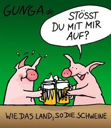 Cartoon: Schweine (medium) by Gunga tagged schweine