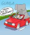 Cartoon: Angeschnallt (small) by Gunga tagged angeschnallt