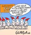 Cartoon: FKK (small) by Gunga tagged fkk