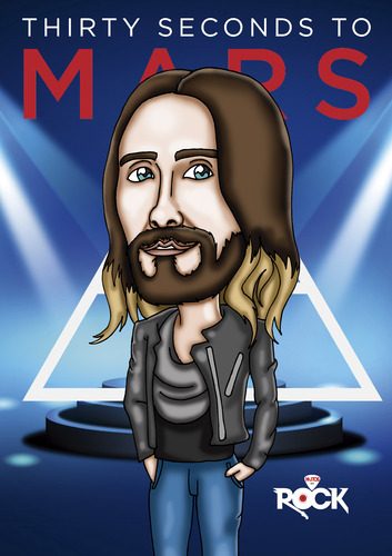 Cartoon: 30 Seconds to Mars (medium) by mitosdorock tagged 30,seconds,to,mars,rock