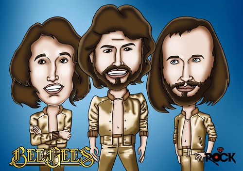 bee gees By mitosdorock | Media & Culture Cartoon | TOONPOOL