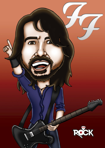 Cartoon: foo fighters (medium) by mitosdorock tagged foo,fighters